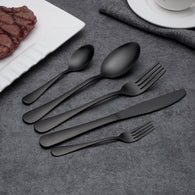 Matte Black Cutlery Set