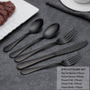 Matte Black Cutlery Set